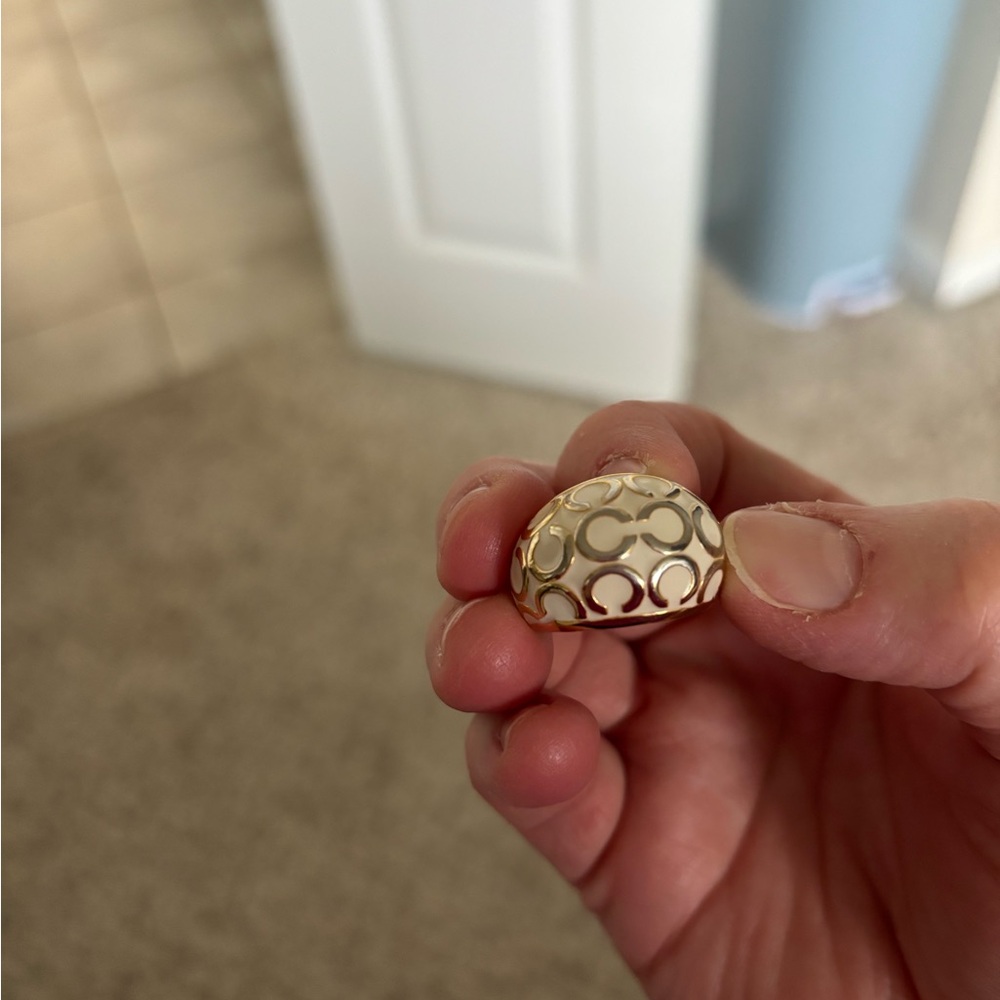 Coach Enamel Ring-elegant & timeless!